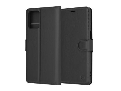 119101 techsuit leather folio kozene knizkove puzdro pre motorola moto g54 cierne