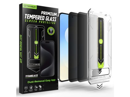 118278 techsuit titanglass crystalhd ochranne sklo kompatibilne s odtlackom prsta 2 ks pre samsung galaxy s25 fe sukromne