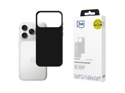 122761 3mk silicone case silikonove puzdro pre iphone 17 pro max cierne