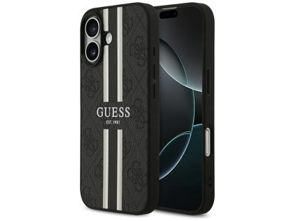 119890 guess hardcase 4g printed stripes magsafe pevne puzdro pre iphone 17 cierne