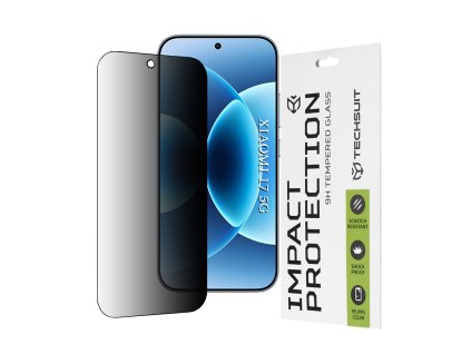 121138 techsuit 111d privacy full glue ochranne sklo na displej s ochranou sukromia pre xiaomi 17 cierne