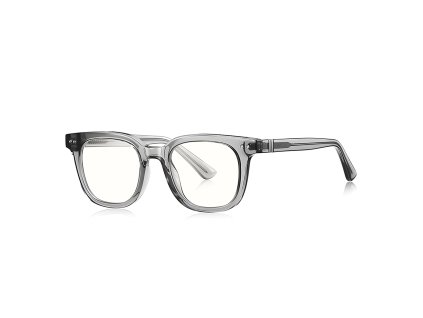 119947 techsuit anti blue light glasses reflex pc okuliare proti modremu svetlu pre muzov okruhle tr90 a kovovy ram ac sosovky transparentne sive