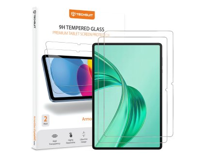 121162 techsuit armorglass crystalhd 2 pack ochranne sklo na tablet pre honor pad x8a oppo pad 2022 xiaomi pad 6 pad 6 pro cire