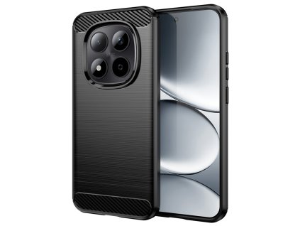 146881 techsuit carbon silicone ochranne silikonove puzdro s karbonovym dizajnom pre xiaomi redmi note 15 pro 4g cierne