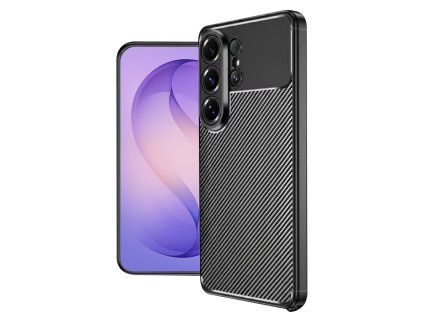 146308 techsuit carbonfiber ochranne puzdro s karbonovym dizajnom pre samsung galaxy s26 ultra cierne