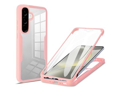 146437 techsuit colorverse 360 series screen protector 360 ochranne puzdro s ochranou displeja pre samsung galaxy a37 5g ruzove