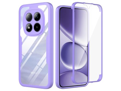 147055 techsuit colorverse 360 series screen protector 360 ochranne puzdro s ochranou displeja pre xiaomi redmi note 15 pro 5g poco m8 pro 5g fialove