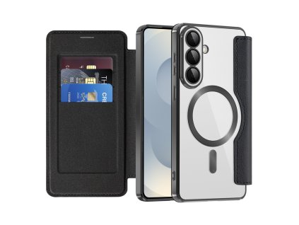 146314 techsuit smartmag book case knizkove ochranne puzdro pre samsung galaxy s26 cierne