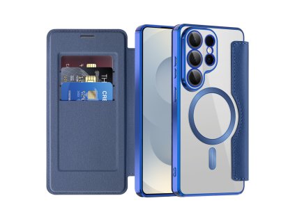 146350 techsuit smartmag book case knizkove ochranne puzdro pre samsung galaxy s26 ultra modre