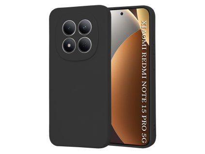 121237 5 techsuit softflex silikonove puzdro pre xiaomi redmi note 15 pro 5g cierne