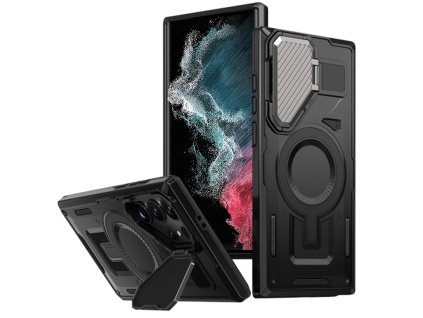 66114 6 techsuit camvault magsafe kryt na samsung galaxy s22 ultra 5g s23 ultra cierny