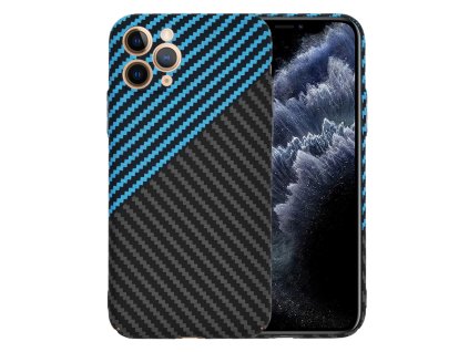 60534 techsuit carbonite fibershell kryt na iphone 11 pro modry pulse