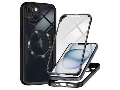 61290 techsuit colorverse 360 magsafe series 360 kryt ochranne sklo na iphone 14 cierny