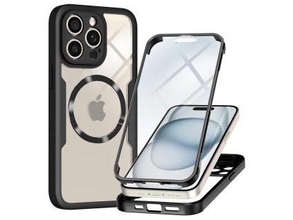 61314 techsuit colorverse 360 magsafe series 360 kryt ochranne sklo na iphone 14 pro max cierny