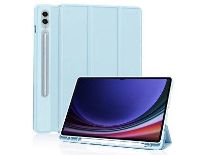32038 5 techsuit flex trifold ochranne puzdro s drziakom na pero samsung galaxy tab s9 ultra sky modra