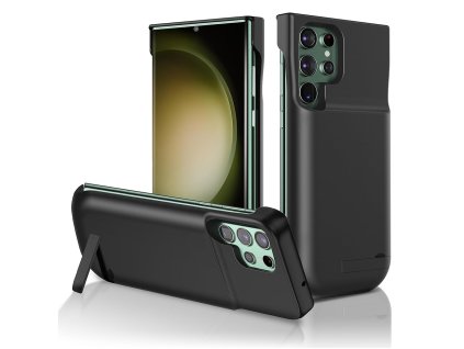 17533 techsuit power pro bateriove puzdro samsung galaxy s23 ultra 6000mah cierna