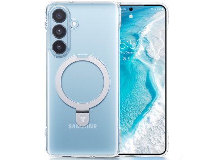 146623 3 torras ostand slim series ochranne puzdro so stojanom pre samsung galaxy s26 transparentne