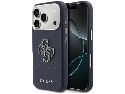 148657 guess hardcase resin logo puzdro pre iphone 17 pro max modre
