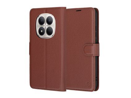 150541 4 techsuit leather folio puzdro pre xiaomi redmi note 15 pro 5g hnede