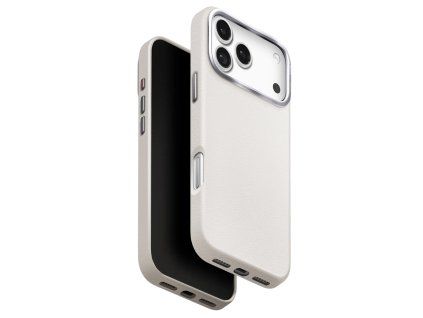 151036 uniq lyden leatherette case puzdro pre iphone 17 pro max sive