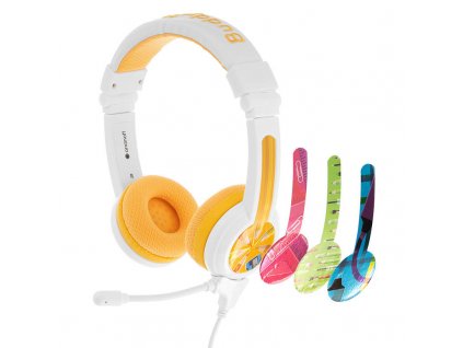 23898 buddyphones drotove sluchadla pre deti school zlta