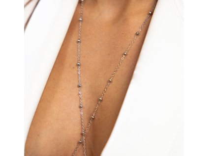 telovy chain strieborny