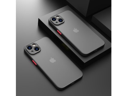 Kvalitný TPU obal matný pre iPhone - čierny (Model iPhone iPhone 11 Pro Max)