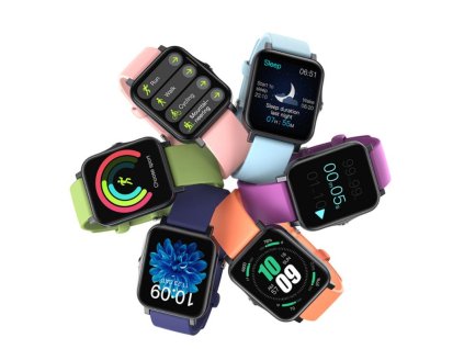 Smart hodinky GTS2 s meraním kyslíka, tlaku a teploty (Barva Růžová)