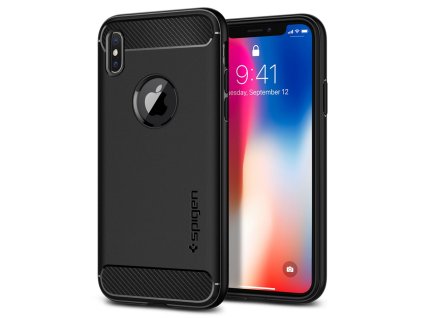 41432 spigen rugged armor ochranny obal iphone x xs cierna