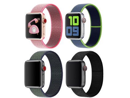 Športový remienok pre Apple Watch rôzne farby (Barva Černá, Velikost ciferníku Apple watch 38/40/41mm)