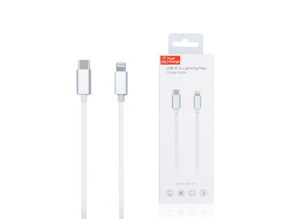 USB kábel Type-C - iPhone lightning 18W rýchlonabíjací 1M (Barva Bílá)