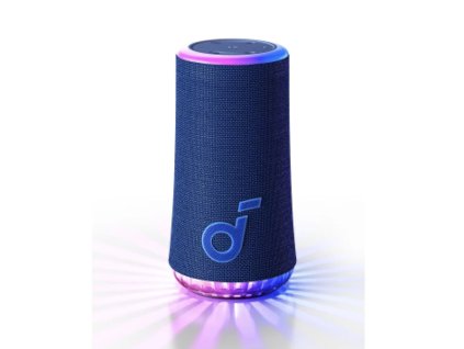 38225 anker bezdrotovy reproduktor soundcore glow a3166g31 360 zvuk 30w ip67 modry