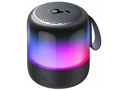 40877 anker bezdrotovy reproduktor soundcore glow mini a3136g11 360 zvuk 8w ip67 cierna