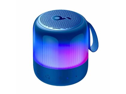 41117 anker bezdrotovy reproduktor soundcore glow mini a3136g31 360 zvuk 8w ip67 modra