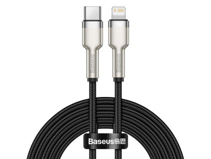 40082 baseus datovy kabel cafule series metal catljk b01 type c na lightning 20w 2 m cierna