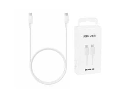 40088 datovy kabel ep da705bwegww usb c na rychle nabijanie typu c 3a 1 m biely blistrove balenie