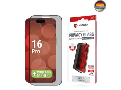 38585 1 displex premium privacy ochranne tvrdene sklo full cover iphone 16 pro cierne