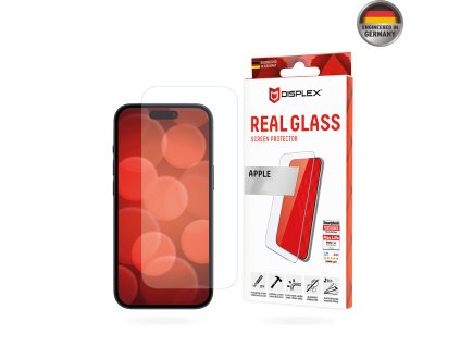 50889 displex premium real glass 2d tvrdene sklo pre iphone 16 plus cire
