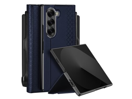 37288 1 dux ducis bril s drziakom na ceruzku ochranny obal na samsung galaxy z fold6 modra