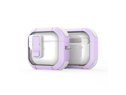 48468 dux ducis pecn series case ochranne puzdro na apple airpods 4 fialove biele