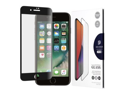 47169 dux ducis tempered glass tvrdene sklo na iphone 7 8 se 2 3 2020 2022 cierny ramik