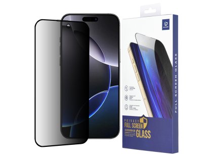 50955 5 dux ducis tvrdene sklo s ochranou sukromia pre iphone 16 pro max cierne