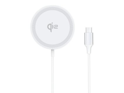 40910 duzzona magneticka bezdrotova nabijacka w18 rychle nabijanie qi2 15w pre iphone type c biela