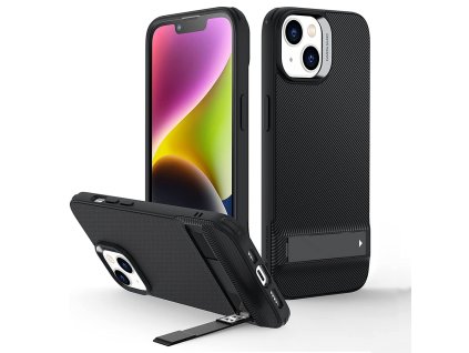 11107 esr air shield boost kickstand kryt na iphone 14 plus priesvitna cierna