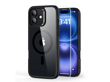 39482 esr classic hybrid halolock ochranny kryt ochranne sklo na displej pre iphone 16 plus ciry cierny