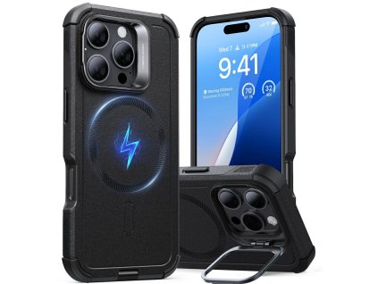 51210 esr cyber armor kickstand puzdro pre iphone 16 pro max cierne