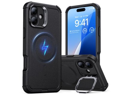 39485 esr cyber armor ochranny kryt so stojanom pre iphone 16 plus cierny