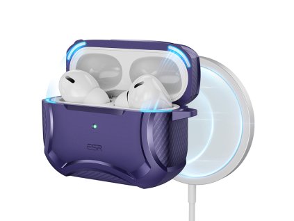 49791 esr cyber armor tough case halolock puzdro pre apple airpods pro 1 2 fialove