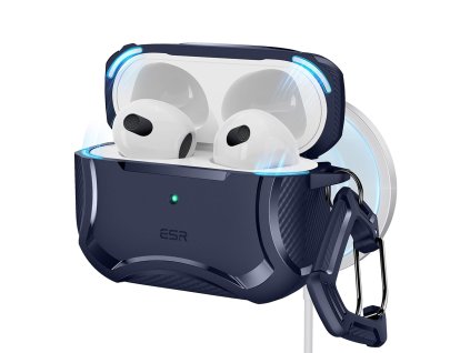 49800 esr cyber armor tough case halolock puzdro pre apple airpods pro 1 2 modre