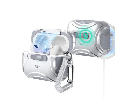 47475 esr cyber magnetic lock case halolock kryt na apple airpods pro 1 2 siva